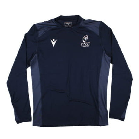 2024-2025 Cardiff Rugby Training Roundneck Top (Navy)_0