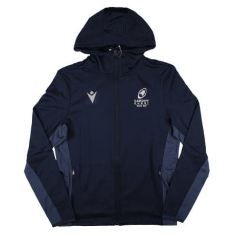 2024-2025 Cardiff Blues Rugby Travel 3D Full Zip Fleece Hoody (Navy)_0