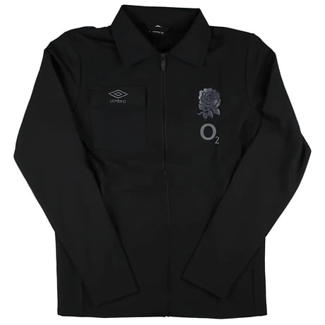 2024-2025 England Rugby Presentation Jacket O2 (Black)_1