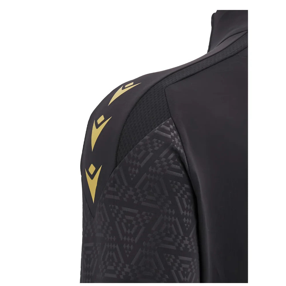 2024-2025 Wales WRU Rugby 1/4 Zip Training Top (Black) - Kids_3