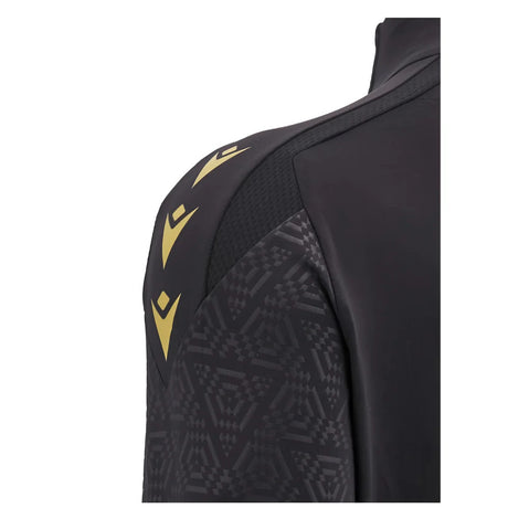 2024-2025 Wales WRU Rugby 1/4 Zip Training Top (Black) - Kids_3