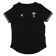2024-2025 Wales Rugby WRU T-Shirt (Black) - Womens_0