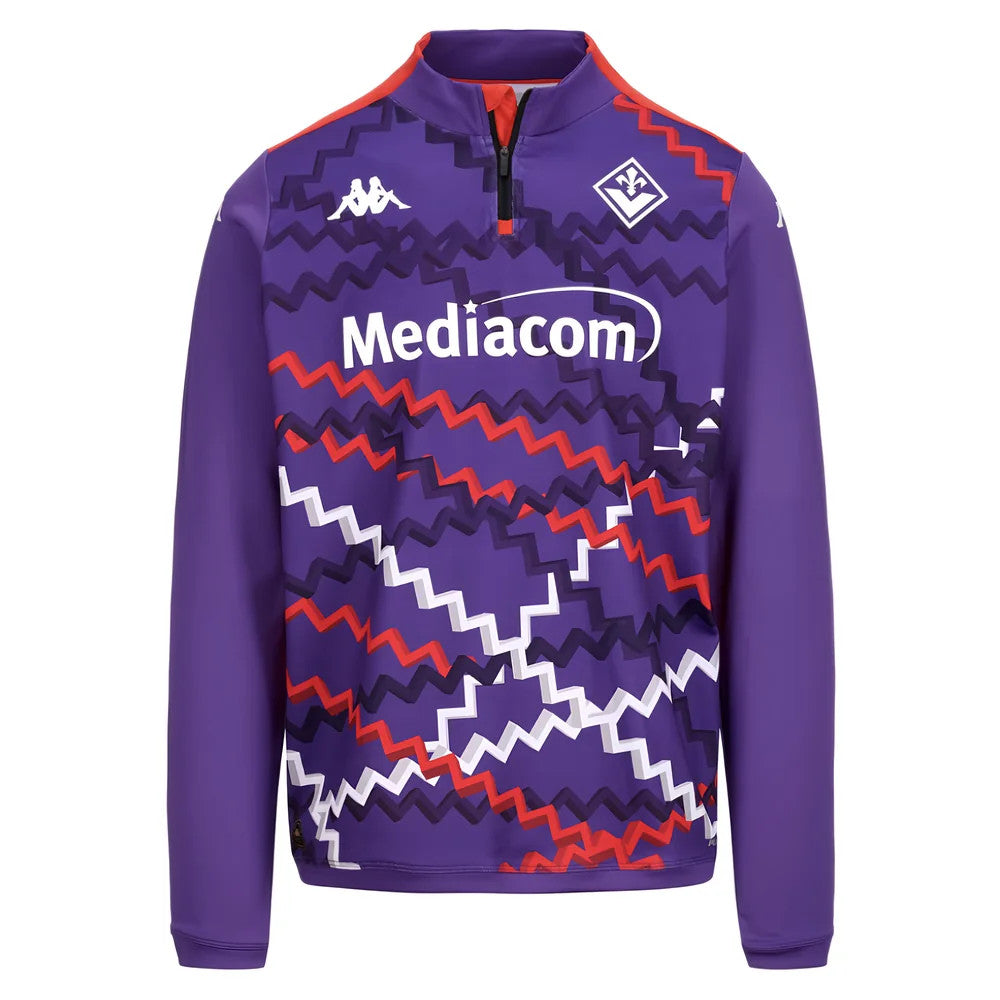 2024-2025 Fiorentina Training Sweat 1/4 Zip (Purple)_2
