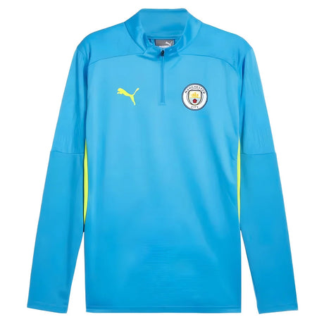 2024-2025 Man City Training 1/4 Zip Top (Magic Blue)_1