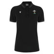 2024-2025 Wales Rugby Travel Polo Shirt (Black) - Womens_0
