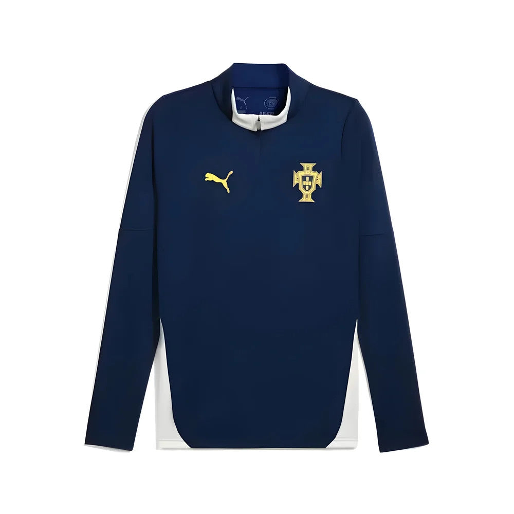2025-2026 Portugal Training 1/4 Zip Top (Persian Blue)_1