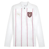 2024-2025 Man City Prematch 1/4 Zip Top (White)_0