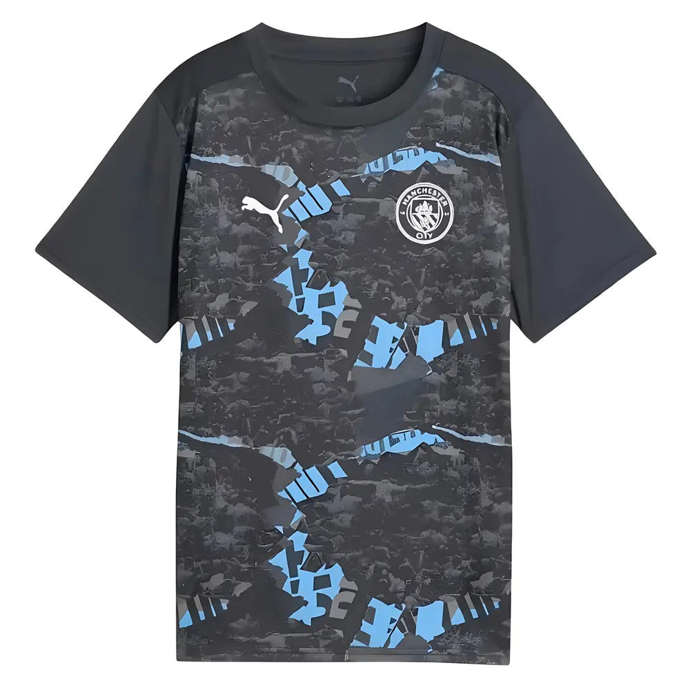 2024-2025 Man City Prematch SS Jersey (Strong Gray) - Kids_0