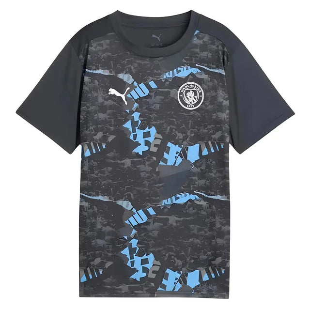 2024-2025 Man City Prematch SS Jersey (Strong Gray) - Kids_0