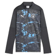 2024-2025 Man City Prematch 1/4 Zip Top (Strong Gray) - Kids_0