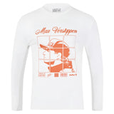 2025 Red Bull Racing Max Verstappen Puzzle L/S T-Shirt (White)_3