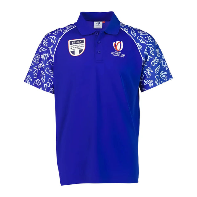 Rugby World Cup 2023 Samoa Polo - Royal Blue_1
