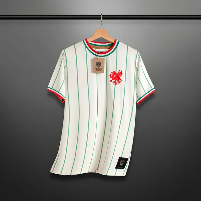 Vintage Wales The Dragon Away Soccer Jersey_4